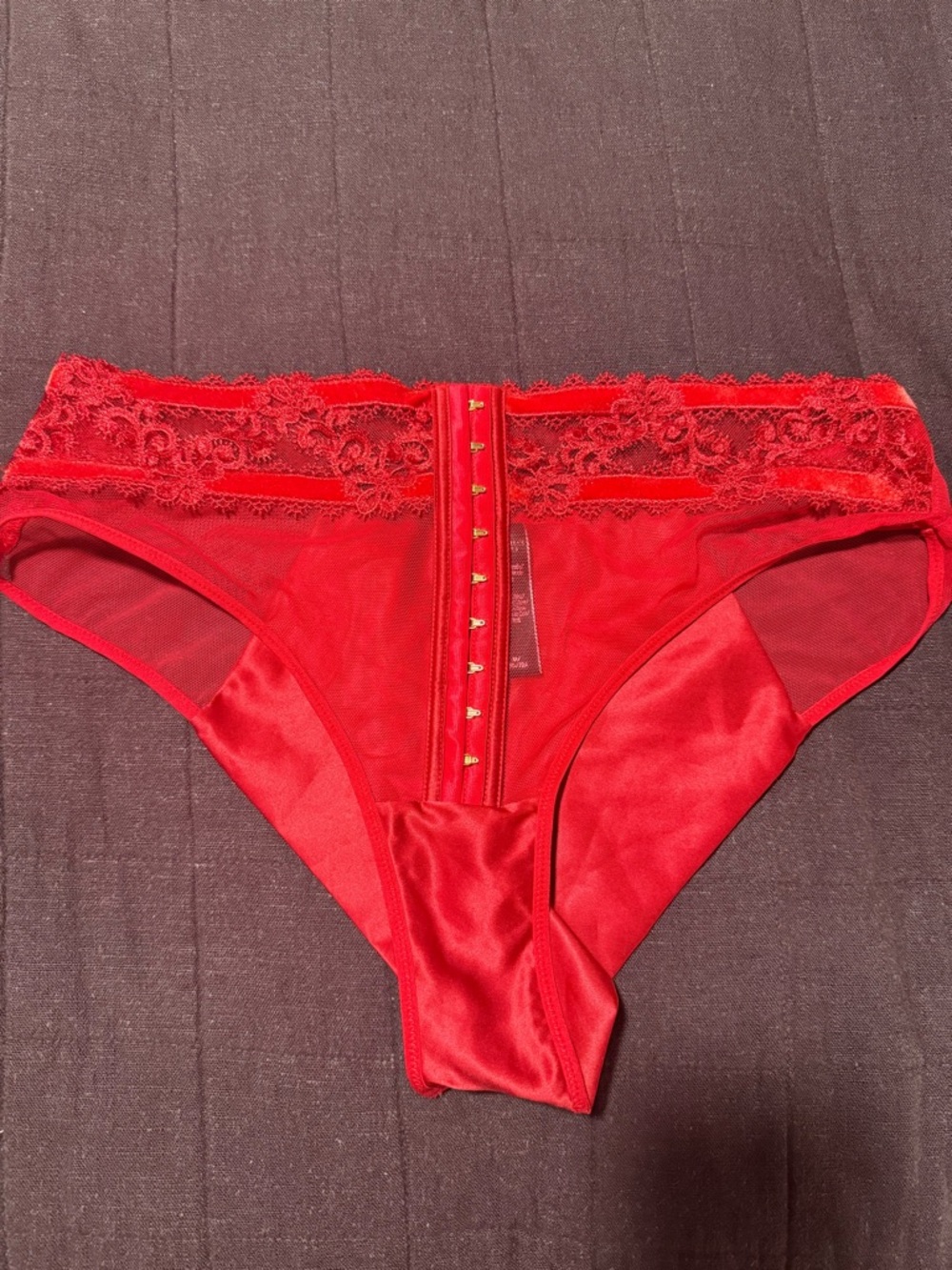 Victoria’s Secret Red Lace Cheeky Panty